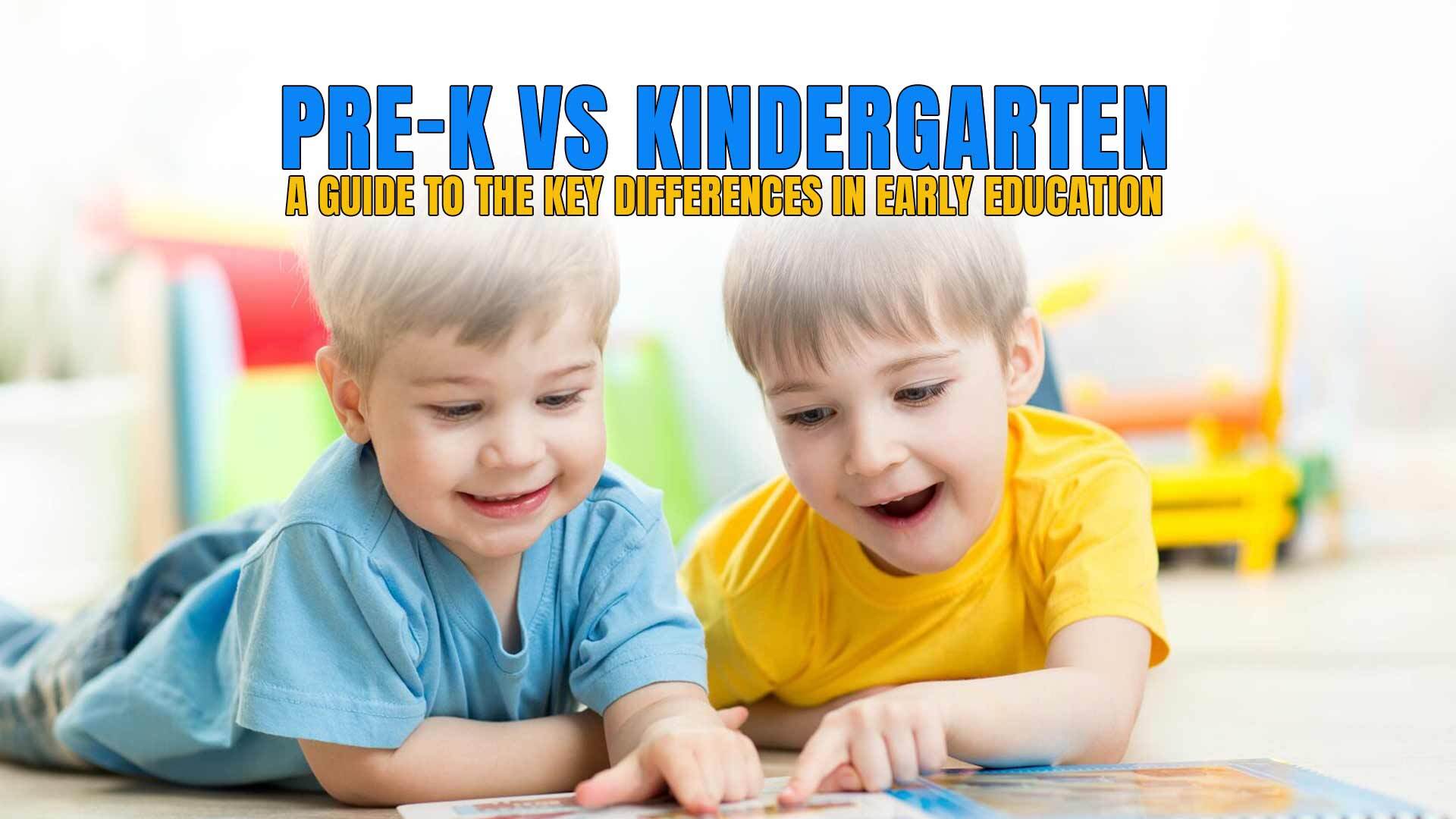 pre-k vs kindergarten