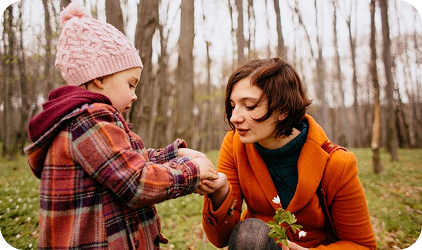 Nature walk with kids